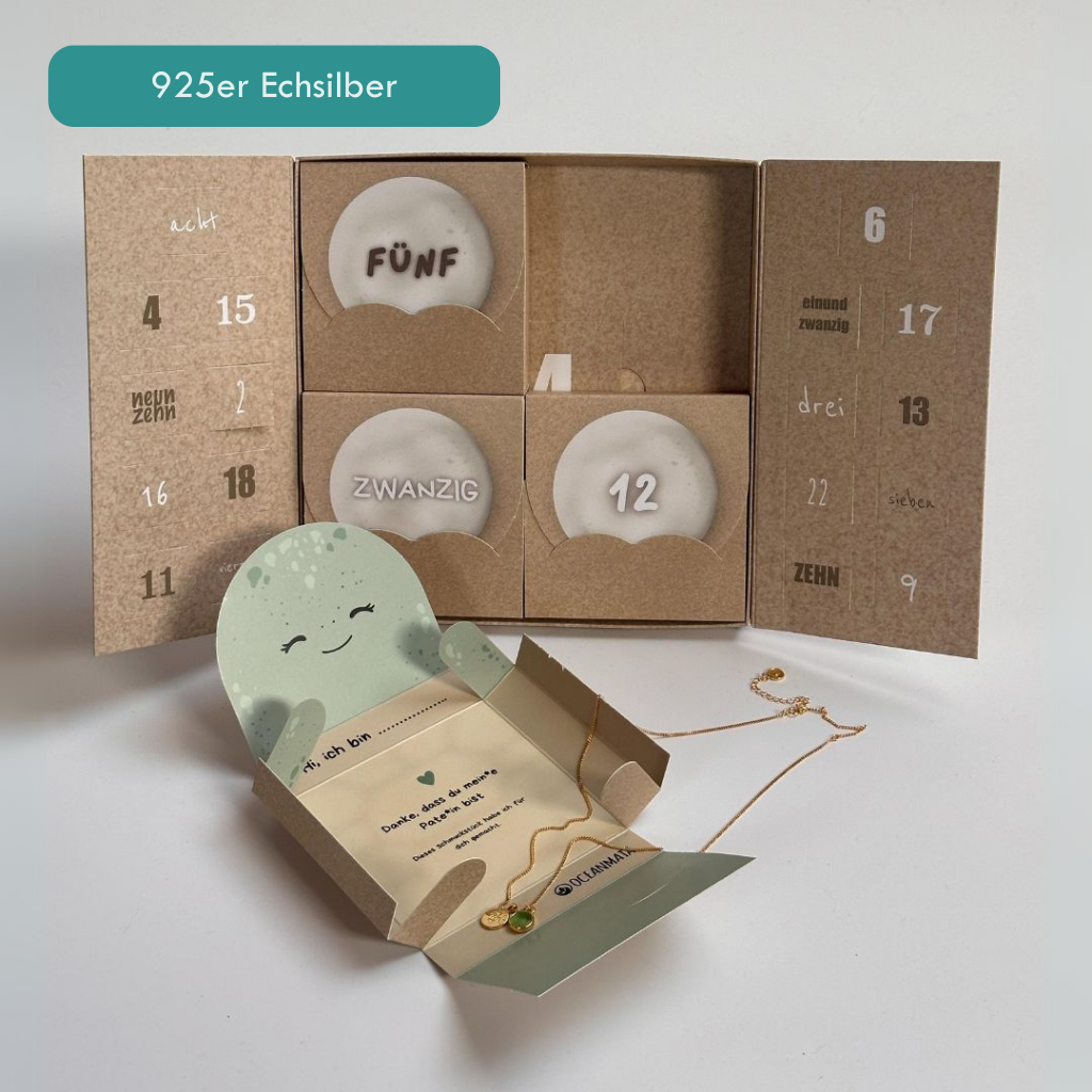 Jewelry Advent Calendar - "Turtle's Nest" - 925 Silver