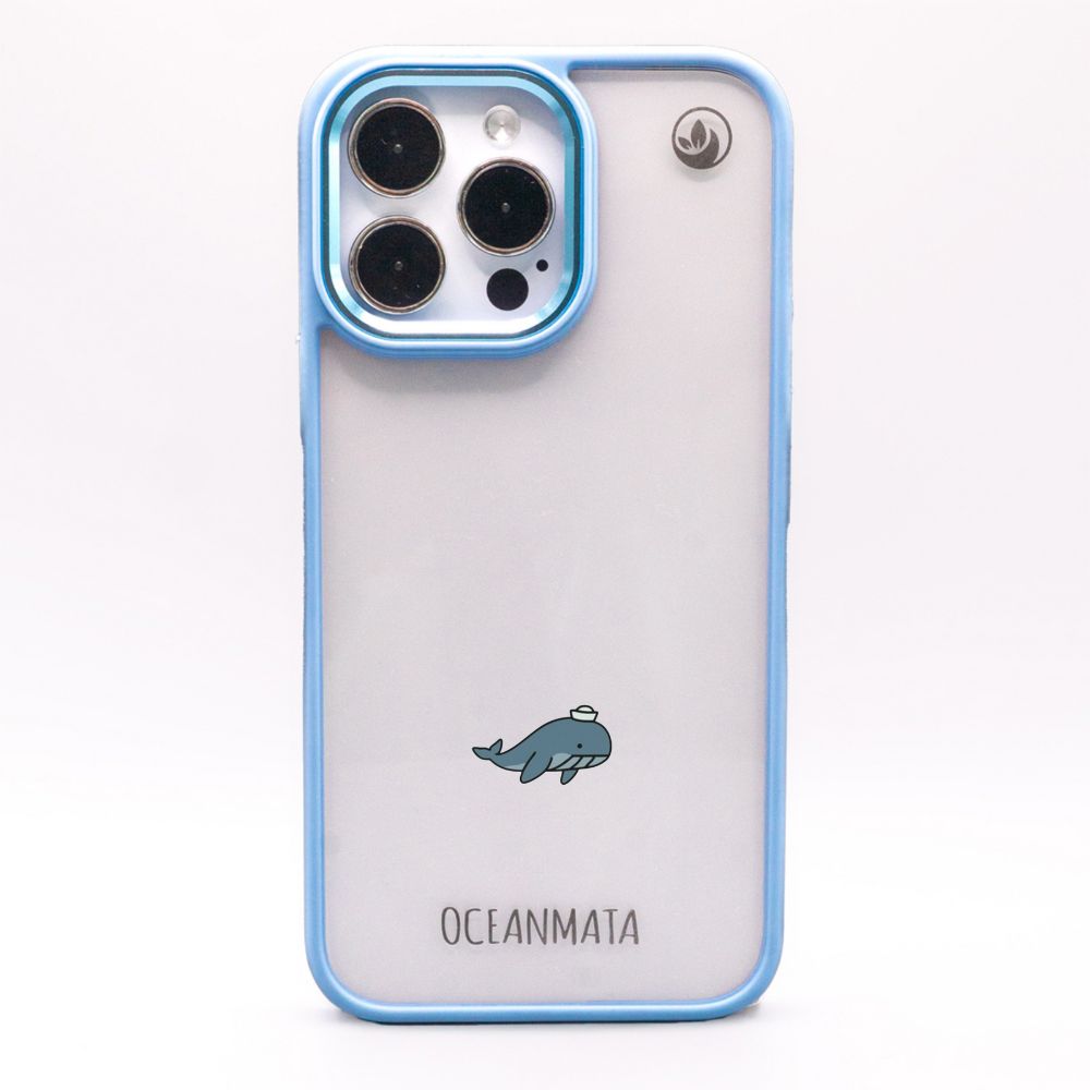 iPhone 11 pro Hülle - Wal blau - "Captain Whale" - nachhaltig