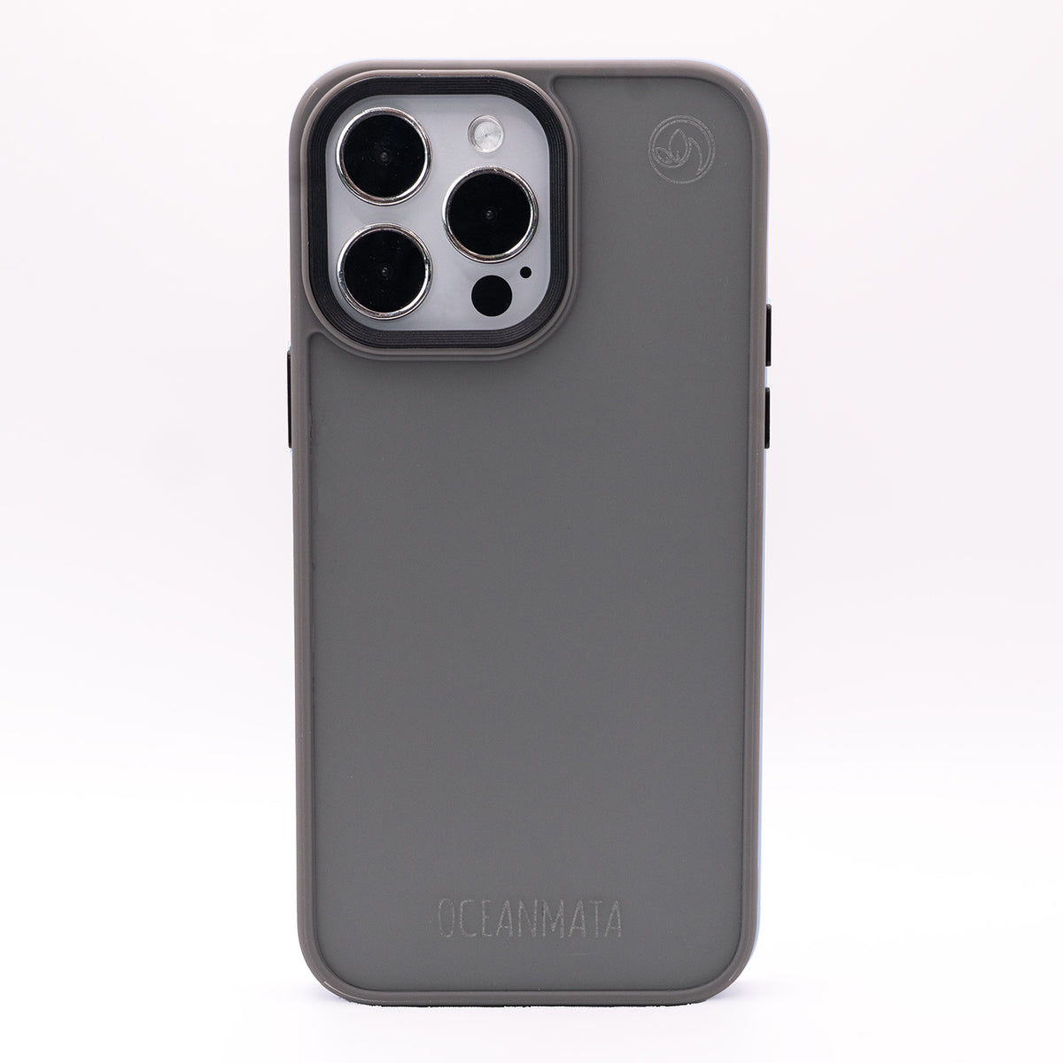 iPhone 15 pro case - transparent grey - sustainable