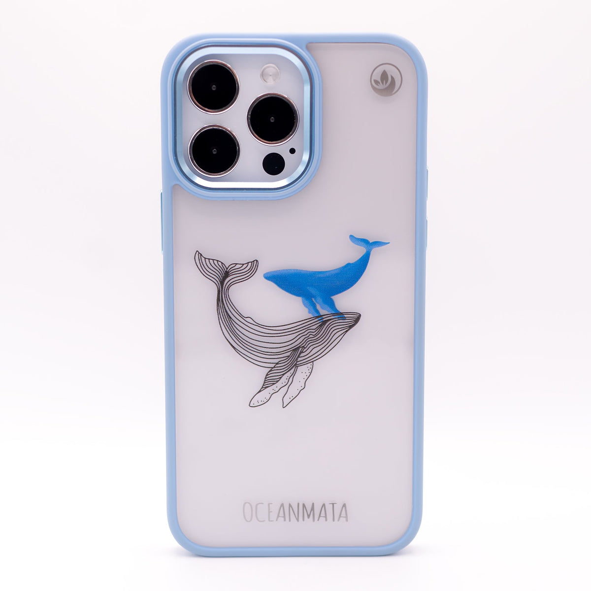 iPhone 16 pro case - whale blue - "BlueWhale" - sustainable