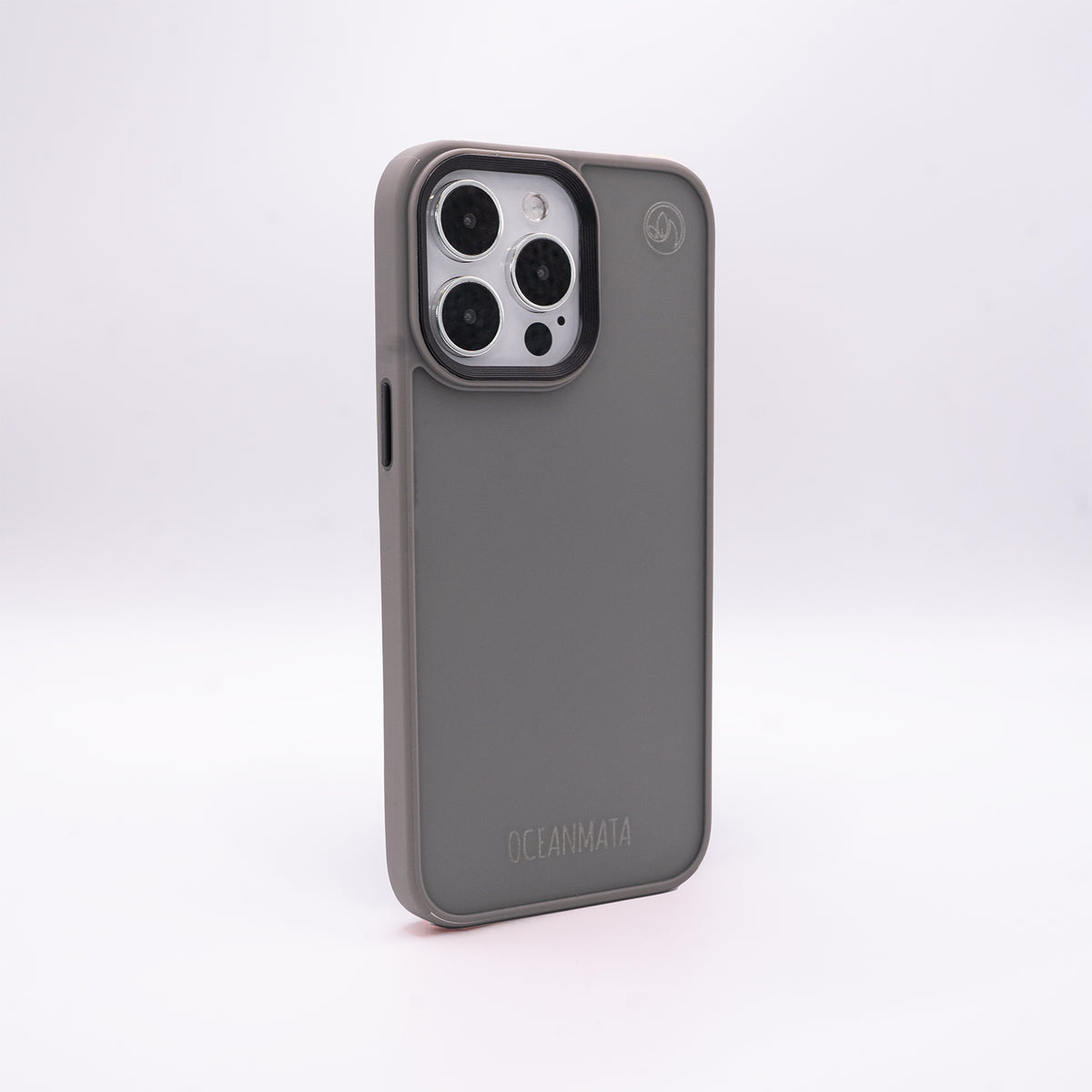 iPhone 16 pro max case - transparent grey - sustainable