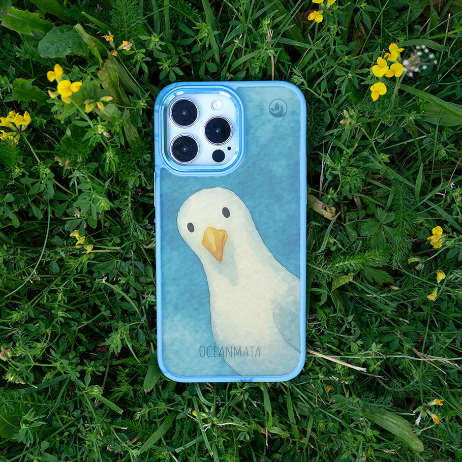 iPhone 11 pro case - Seagull blue - "Seagull" - sustainable