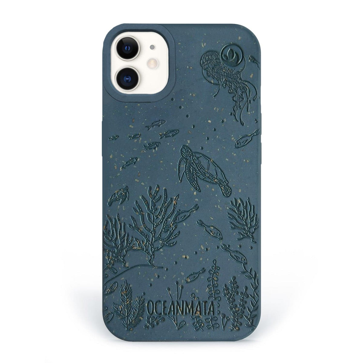 iPhone 11 case 'TURTLE Family' - blue - sustainable