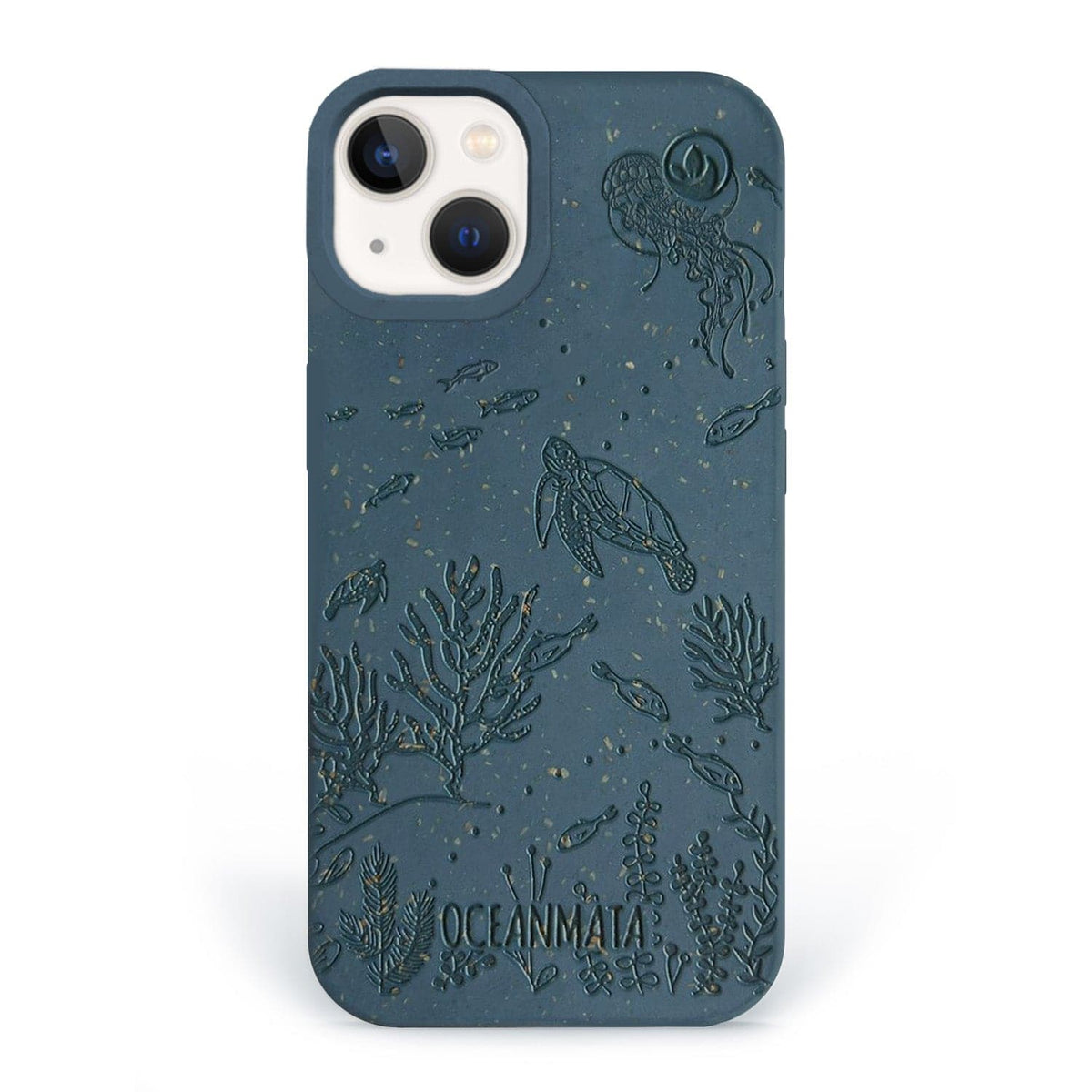 iPhone 13 case 'TURTLE Family' - blue - sustainable