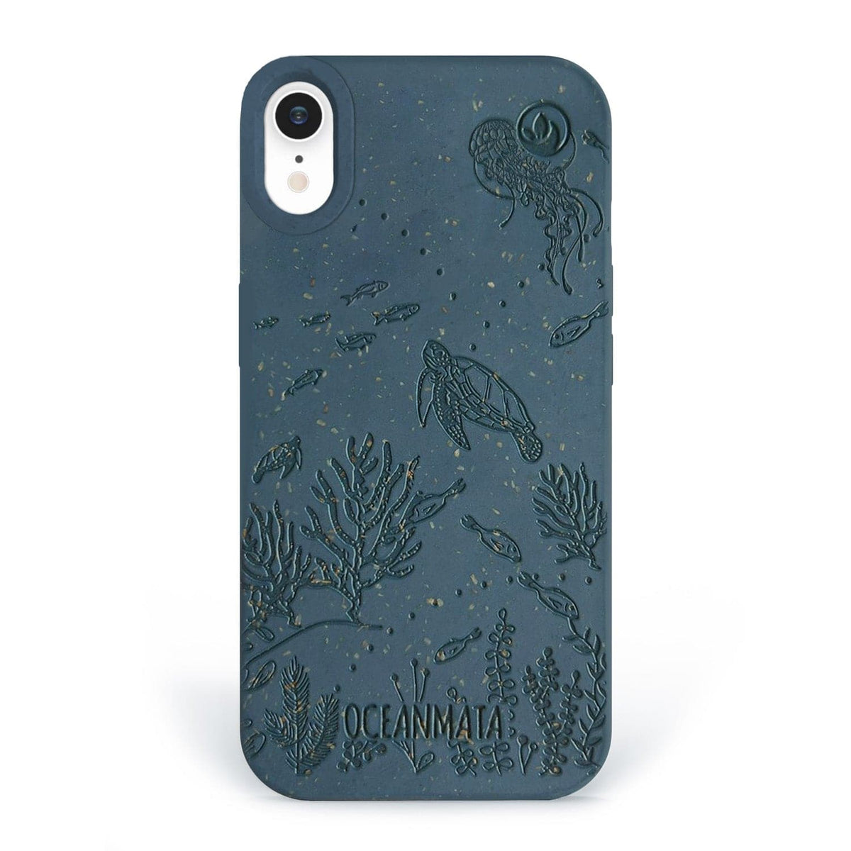 iPhone Xr case 'TURTLE Family' - blue - sustainable