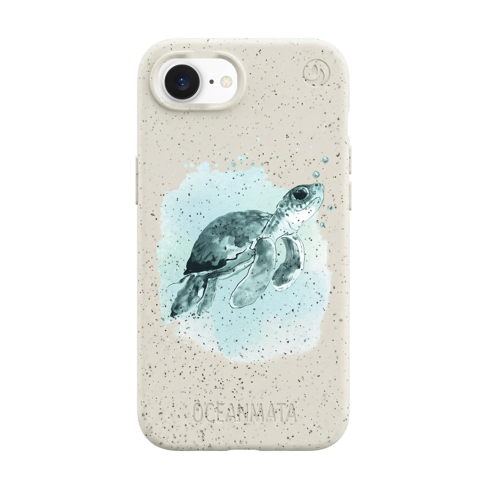 iPhone 16 Case - Turtle green - "Baby Turtle" - sustainable