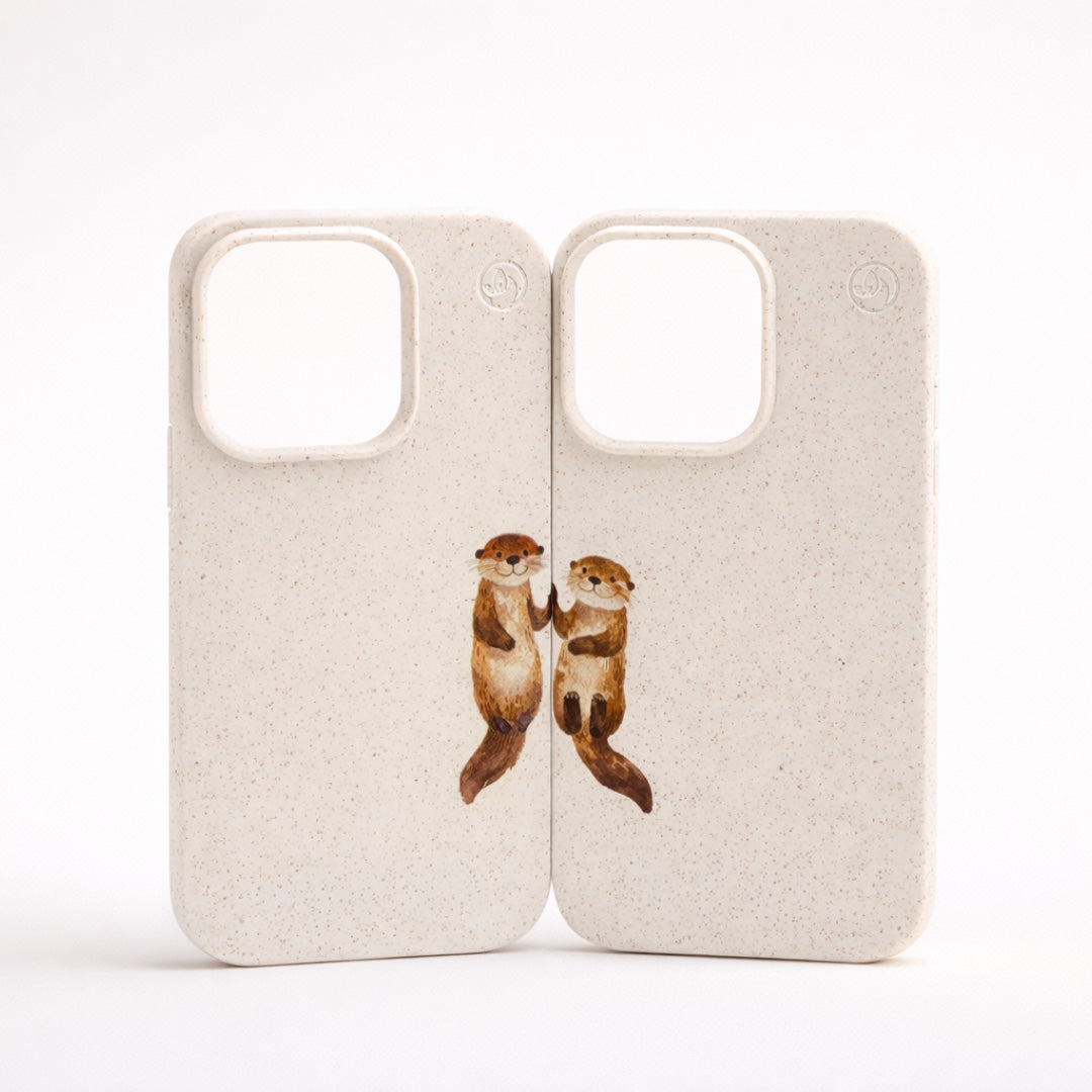Nachhaltige Apple iPhone Hülle "Valentinstag Special Partner Case - OtterLove"