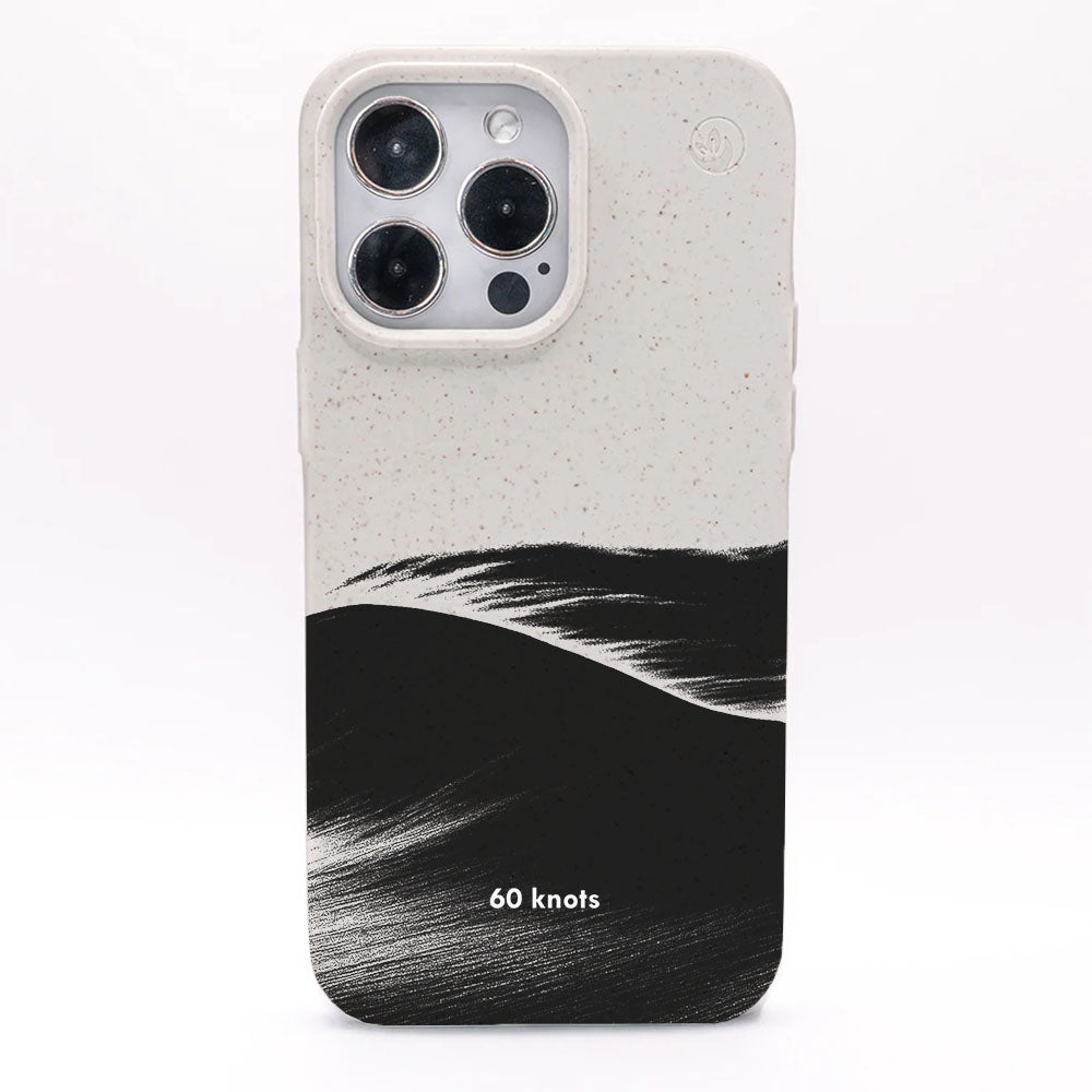 iPhone 14 pro Hülle - Düne weiß - "60knots" - nachhaltig