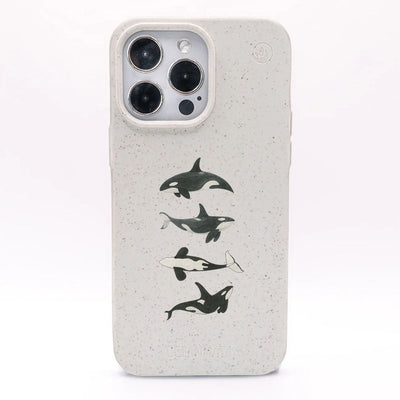 iPhone 17 pro max Hülle - Orca weiß - "OrcaFamily" - nachhaltig
