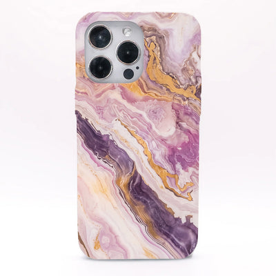 iPhone 15 pro Hülle - Marmor pink - "PinkMarble" - nachhaltig
