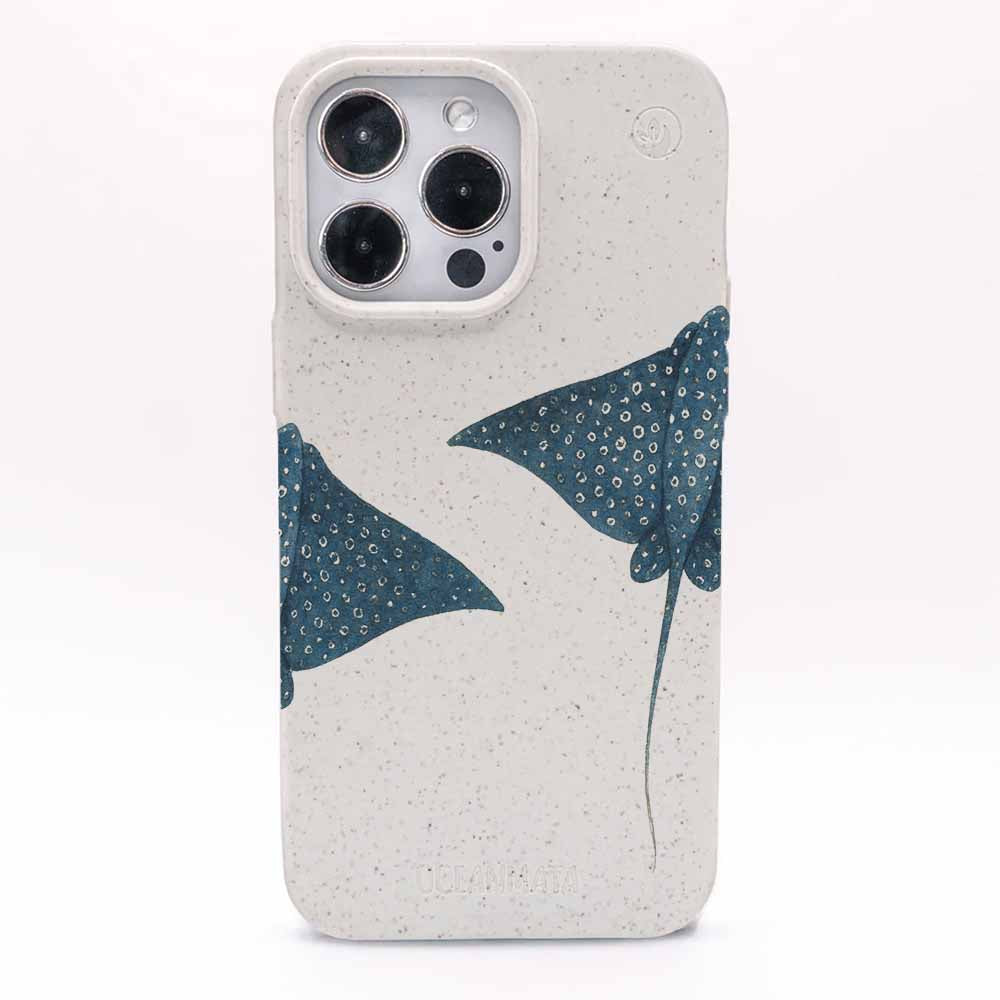 iPhone 15 pro max Hülle - Ray weiß - "RayDance" - nachhaltig