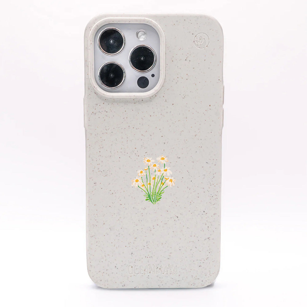 iPhone 11 pro Hülle - Blumen weiß - "Daisy" - nachhaltig