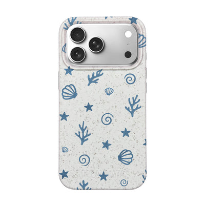 iPhone 17 Pro Max Case - Coral White - "BlueCoralLife" - Sustainable