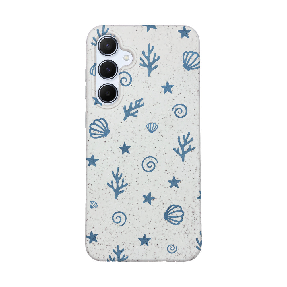 Samsung A55 Case - Coral White - "BlueCoralLife" - sustainable