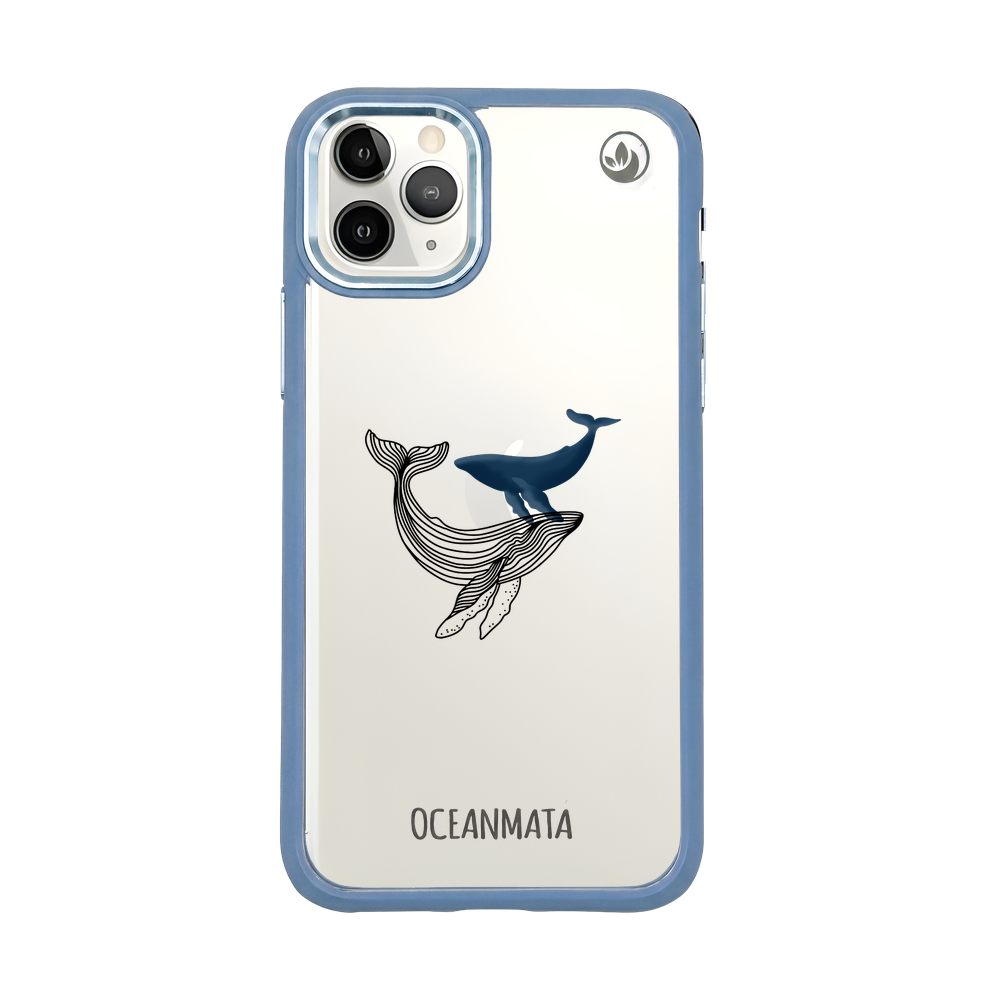 iPhone 11 pro case - whale blue - "BlueWhale" - sustainable