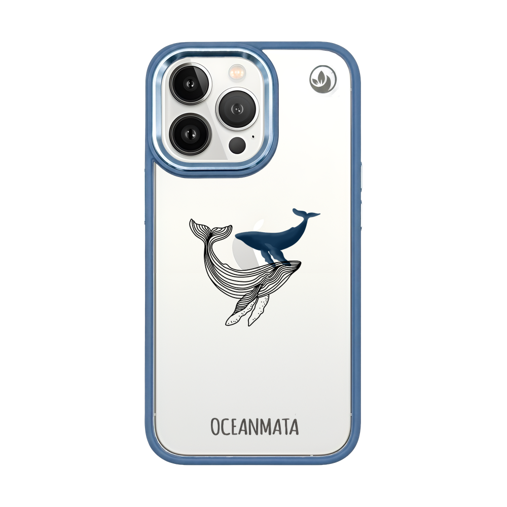 iPhone 13 pro max case - whale blue - "BlueWhale" - sustainable