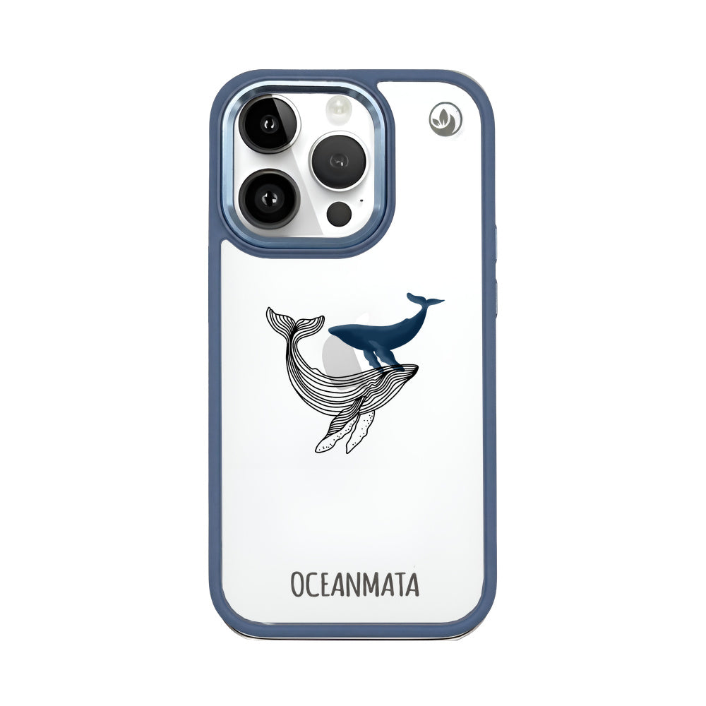 iPhone 14 pro case - whale blue - "BlueWhale" - sustainable