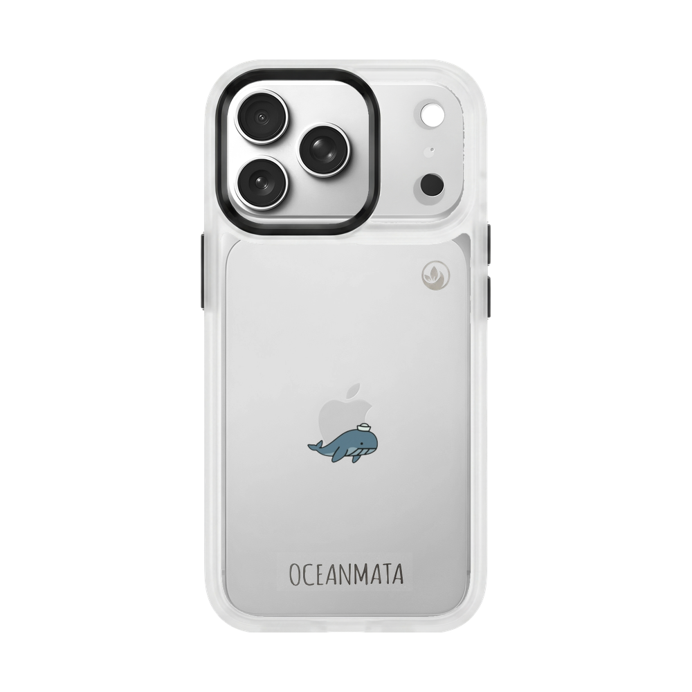 iPhone 17 pro max Hülle - Wal blau - "Captain Whale" - nachhaltig