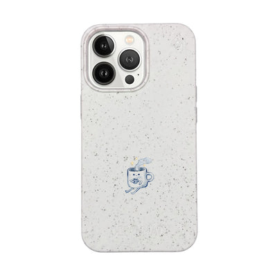 iPhone 13 Pro Case - white - "coffeelove" - sustainable