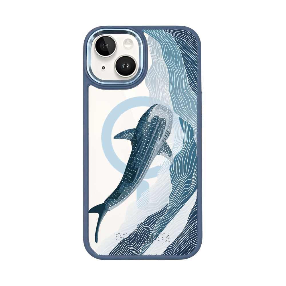 iPhone 14 Hülle - Walhai blau - "DeepWater" - nachhaltig