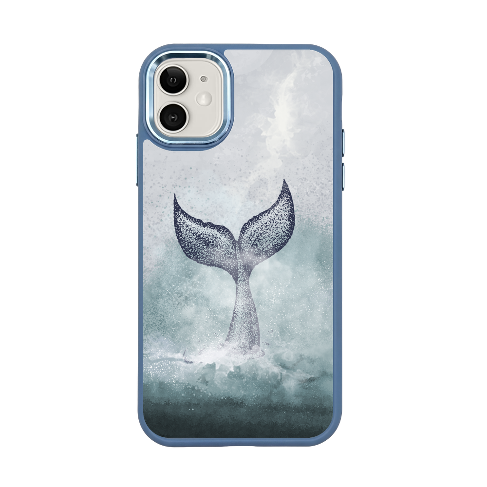 iPhone 11 Case - Dolphin Blue - "Dolphin Twins" - Sustainable
