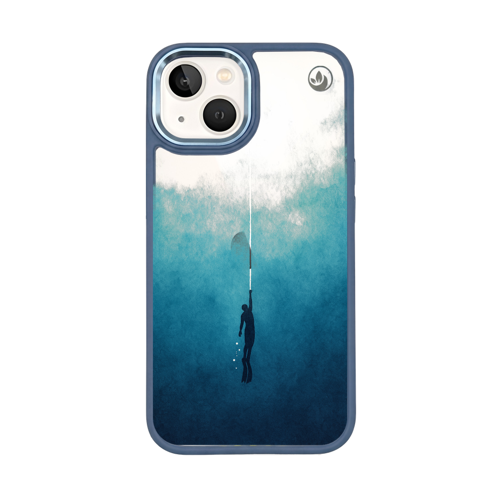 iPhone 13 Case - Freedive Blue - "Freedive" - sustainable