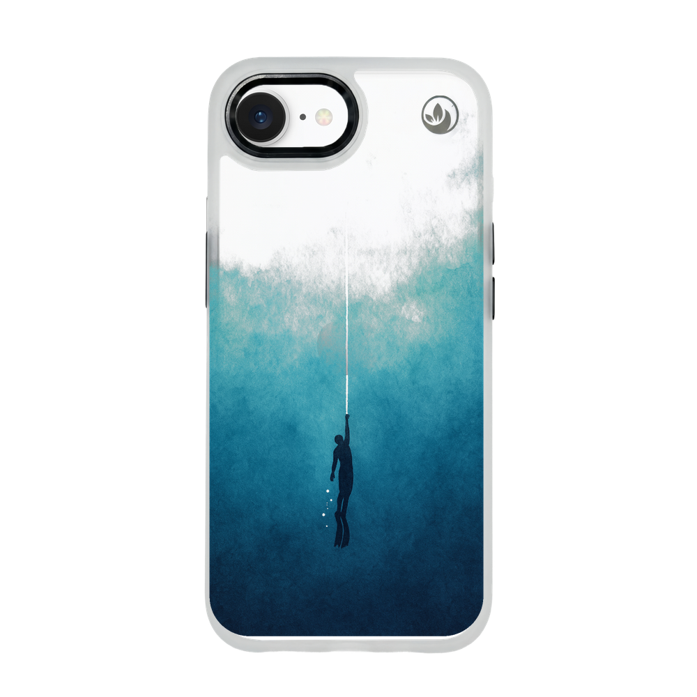 iPhone 16e Case - Freedive Blue - "Freedive" - sustainable