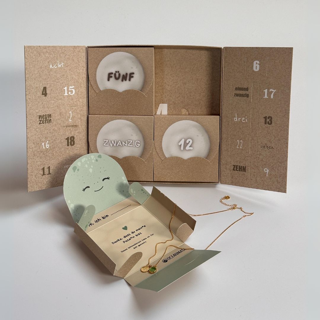 Jewelry Advent Calendar - "Turtle's Nest" - 925 Silver