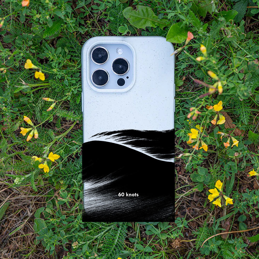 iPhone 13 pro Hülle - Düne weiß - "60knots" - nachhaltig