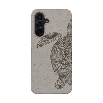 Samsung A56 Hülle - beige - "GREEN TURTLE" - nachhaltig
