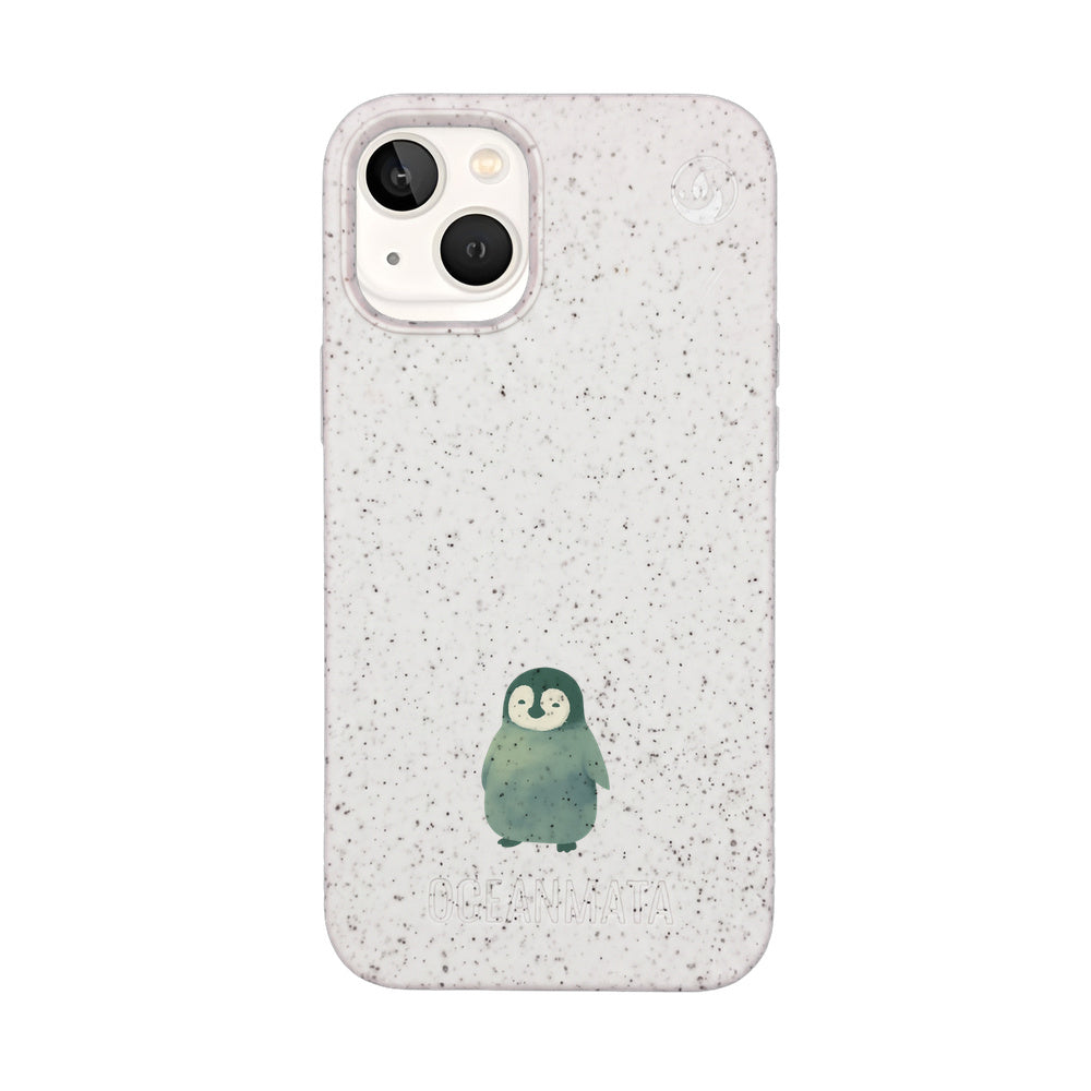 iPhone 13 mini Case - Penguin white - "HappyPenguin" - sustainable