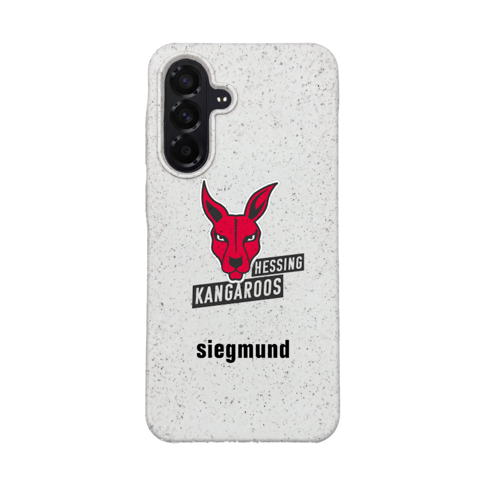 Samsung A56 Case - white - "Hessing Kangaroos" - sustainable