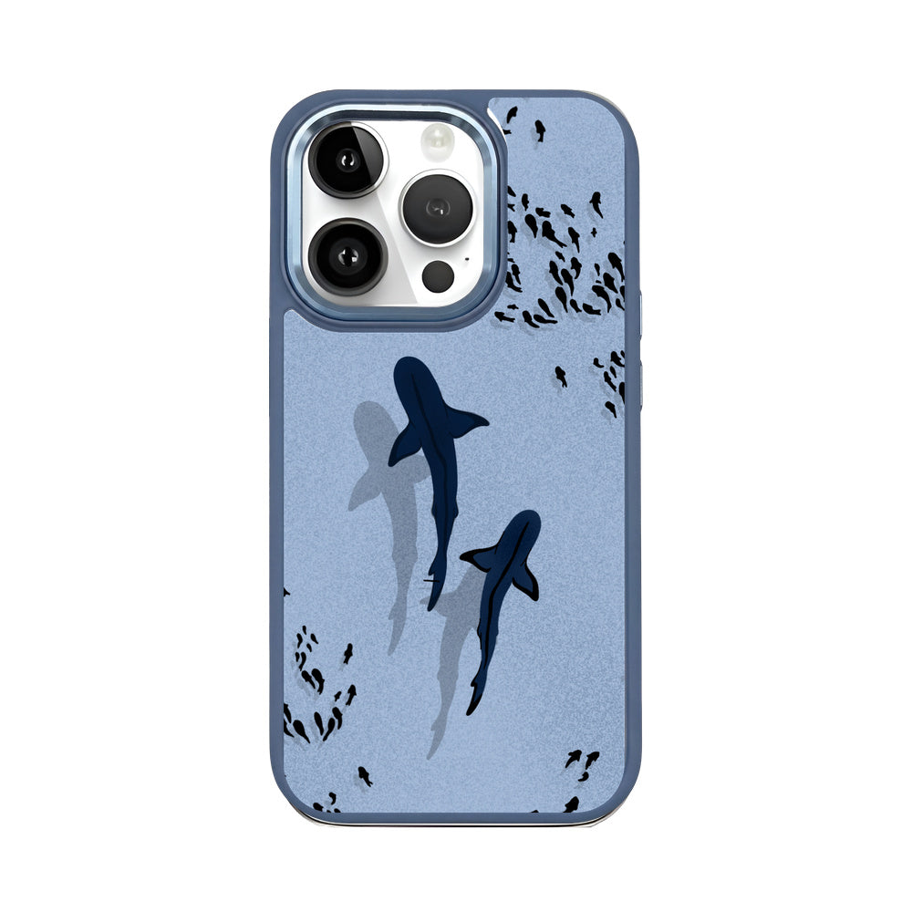 iPhone 14 pro max case - Shark blue - "Into the blue" sustainable