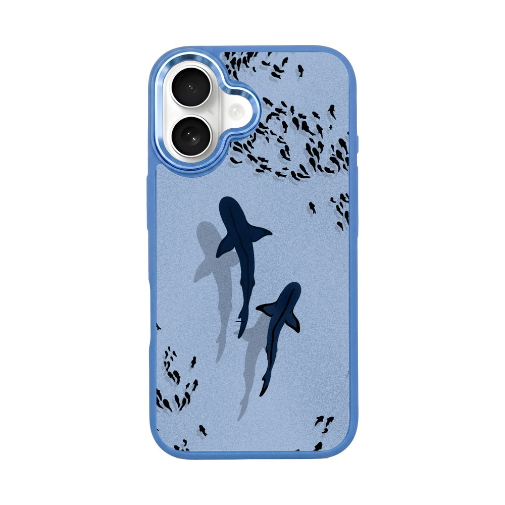 iPhone 16 Case - Shark Blue - "Into the blue" sustainable