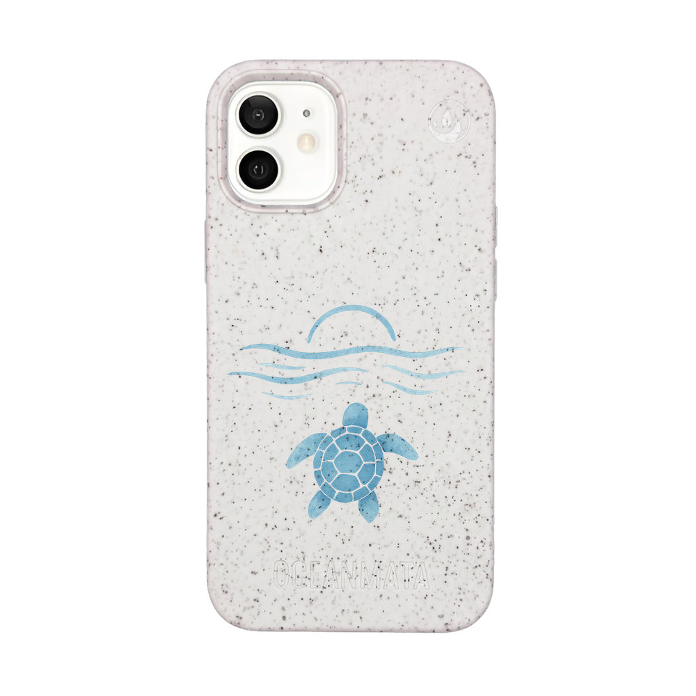 iPhone 12 mini Case - white - "Into the Sun" - sustainable