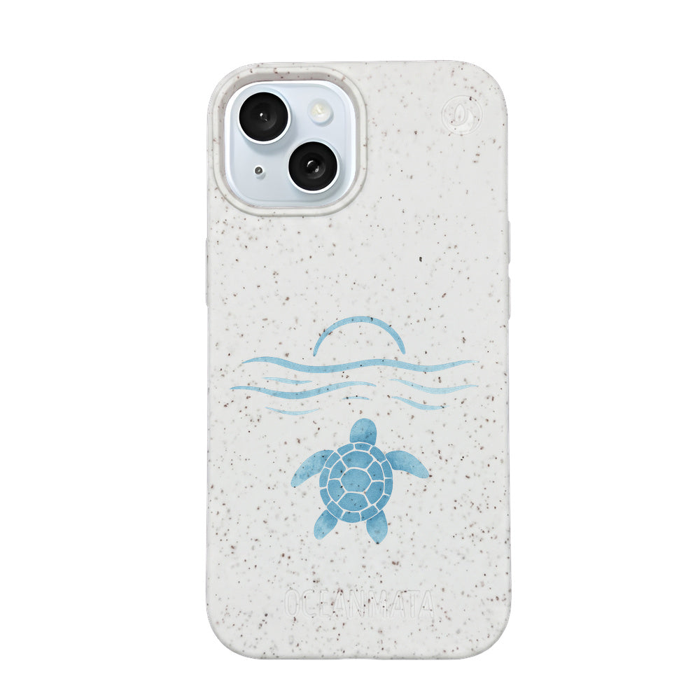 iPhone 15 Case - White - "Into the Sun" - Sustainable