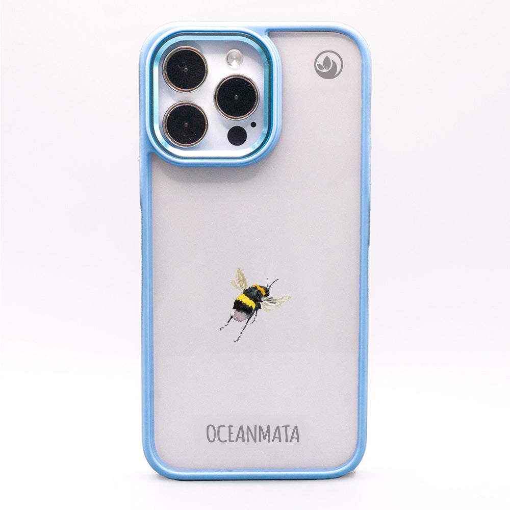 iPhone 11 Hülle - Hummel blau - "Bumblebee" - nachhaltig
