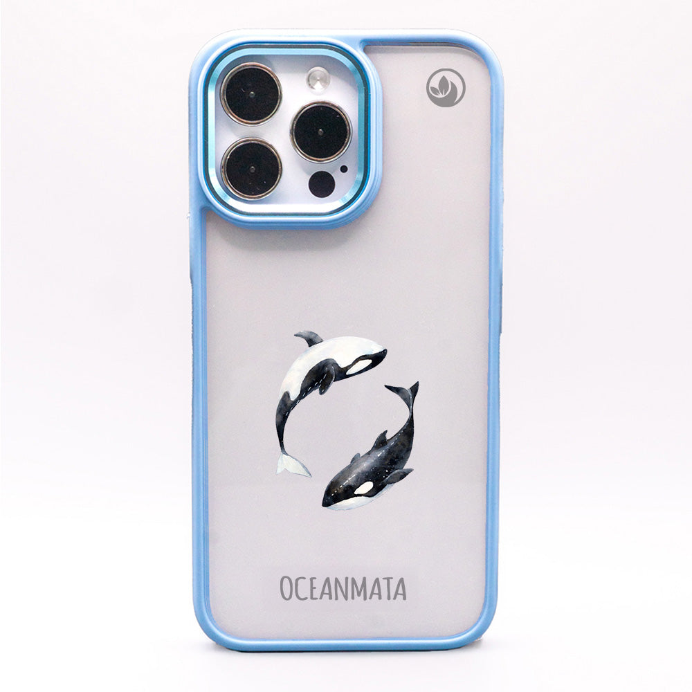 iPhone 16 pro max Hülle - Orca blau - "OrcaFlow" - nachhaltig