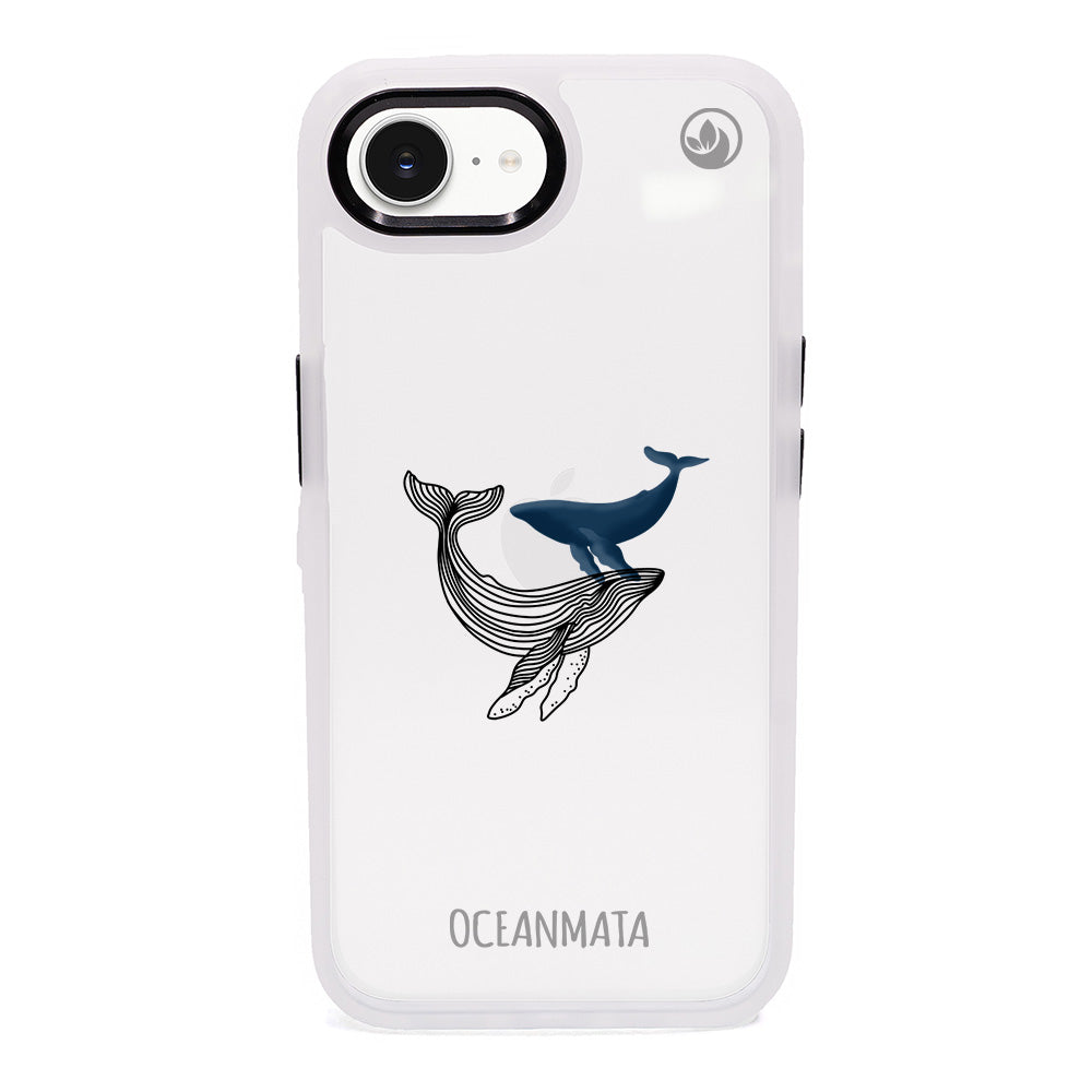 iPhone 16e Case - Whale Blue - "BlueWhale" - sustainable