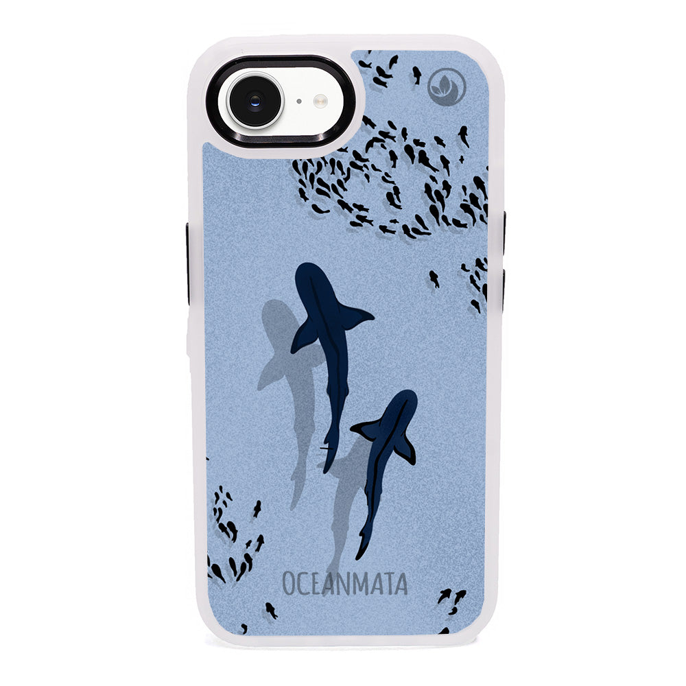 iPhone 16e Case - Shark Blue - "Into the blue" sustainable