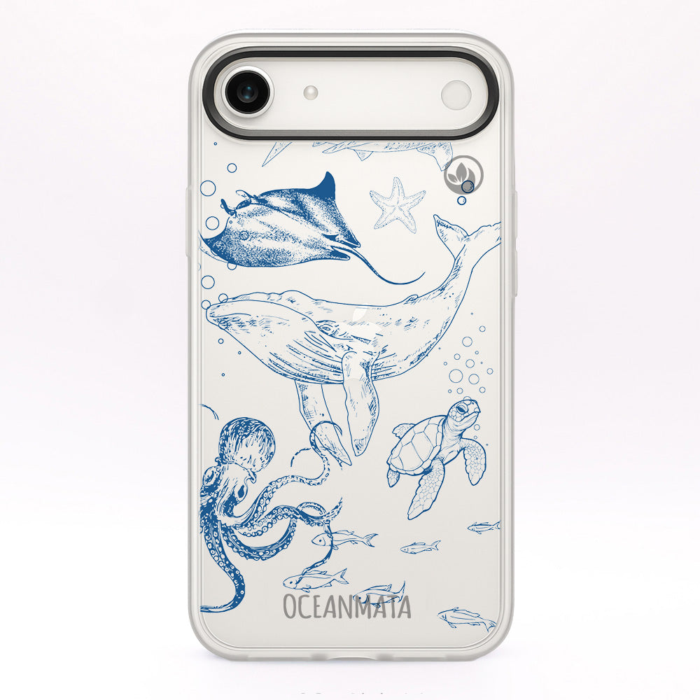 iPhone 17 Air Case - Whale Blue - "WhaleLife" sustainable