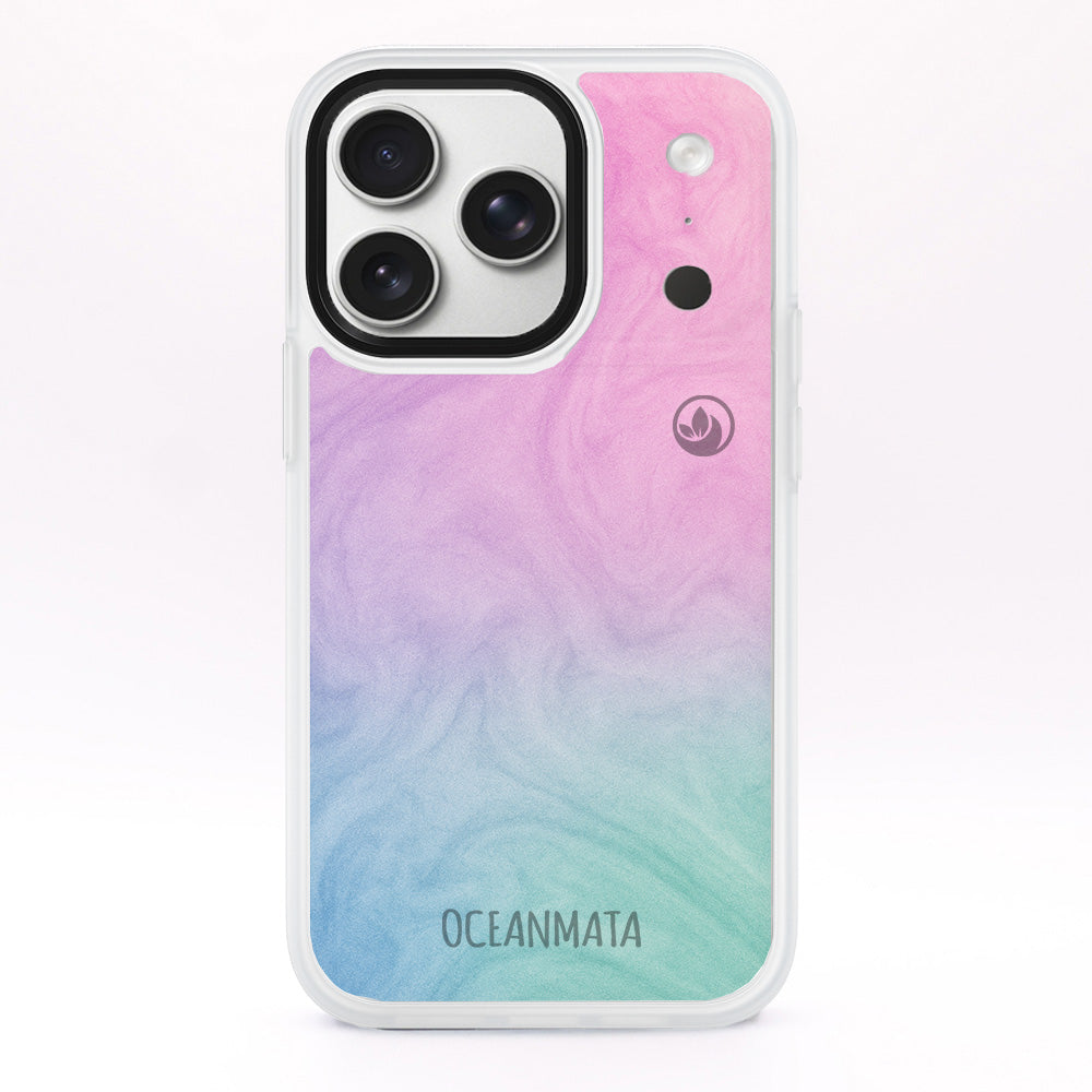 iPhone 17 pro case - "Colored Marble" - sustainable