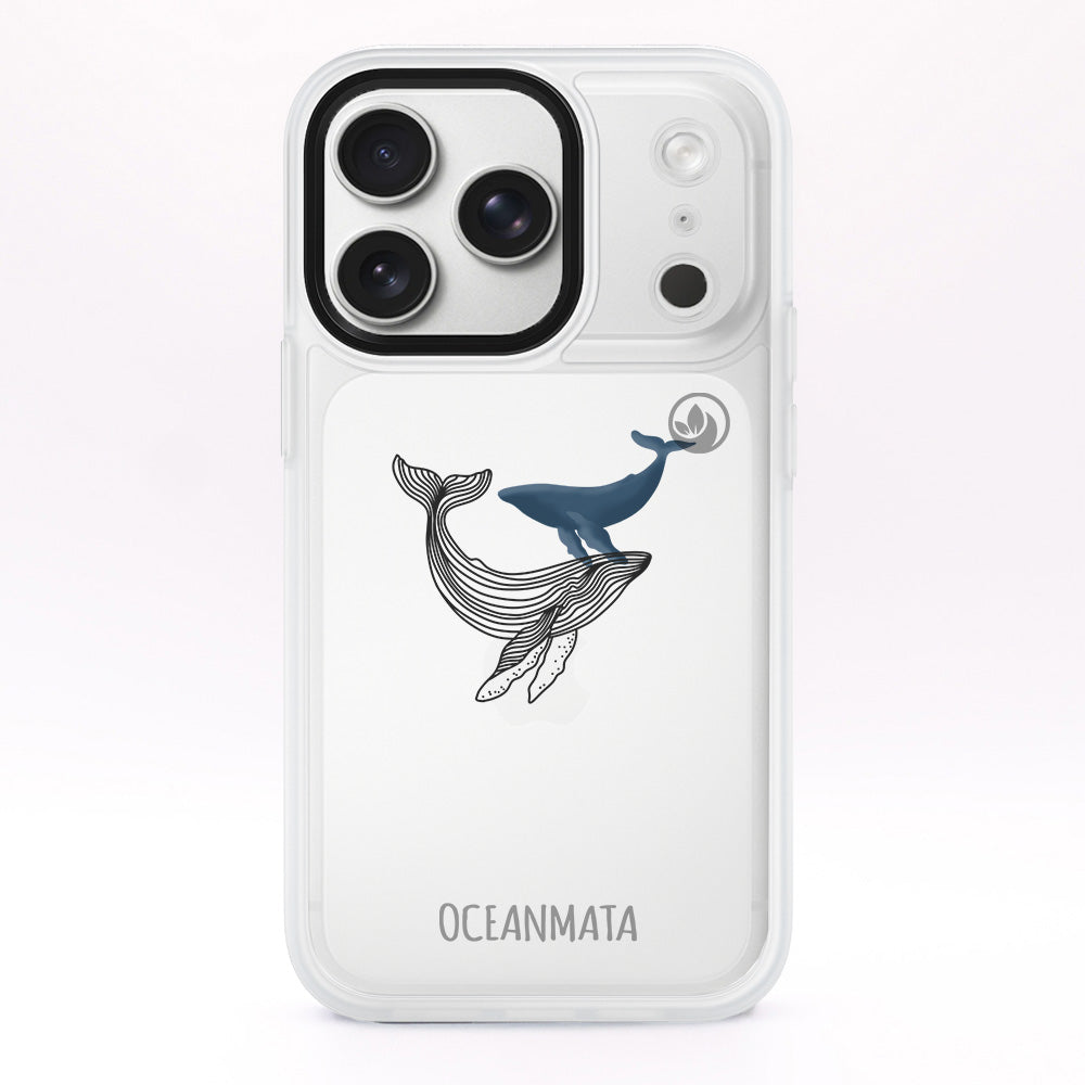 iPhone 17 pro case - whale blue - "BlueWhale" - sustainable