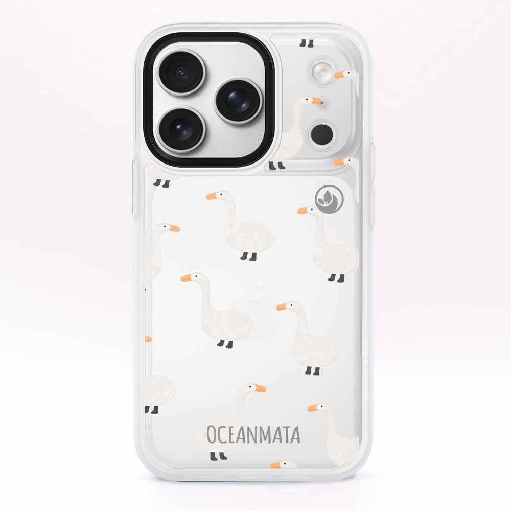 iPhone 17 pro max Hülle - gans blau - "Goose Fella" - nachhaltig