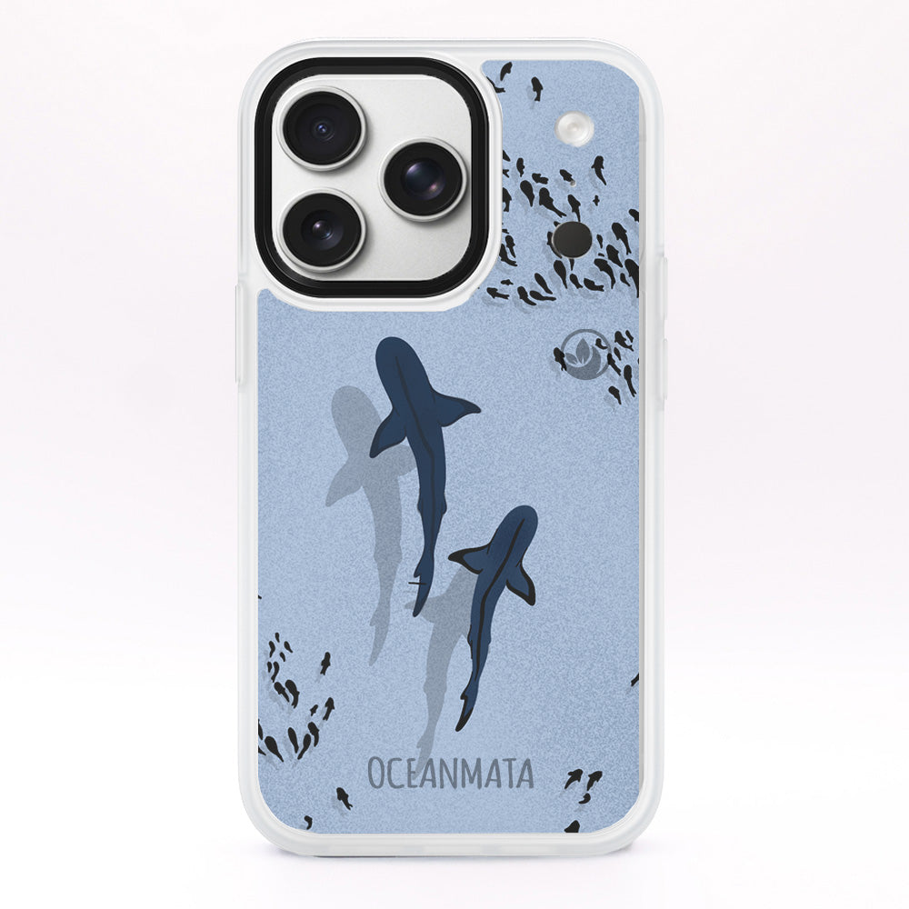 iPhone 17 pro max case - Shark blue - "Into the blue" sustainable