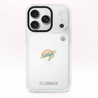 iPhone 17 Pro Max Case - Turtle Blue - "Queertle" - Sustainable