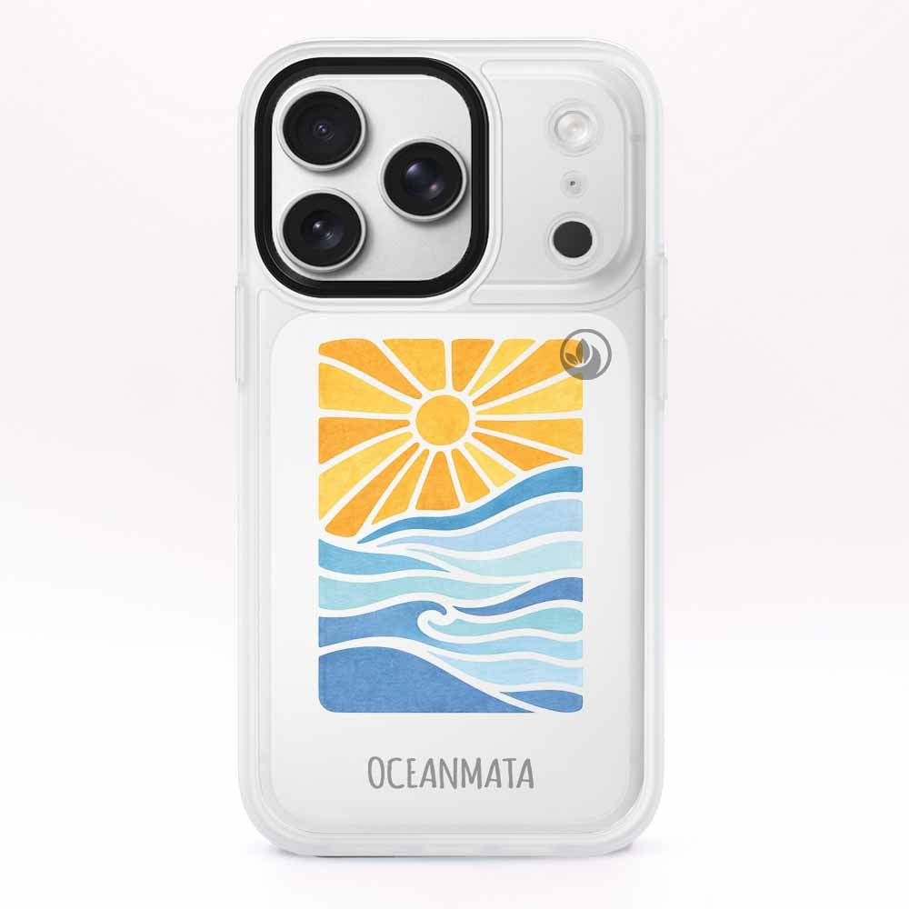 iPhone 17 pro Hülle - Meer blau - "Sun&Sea" - nachhaltig