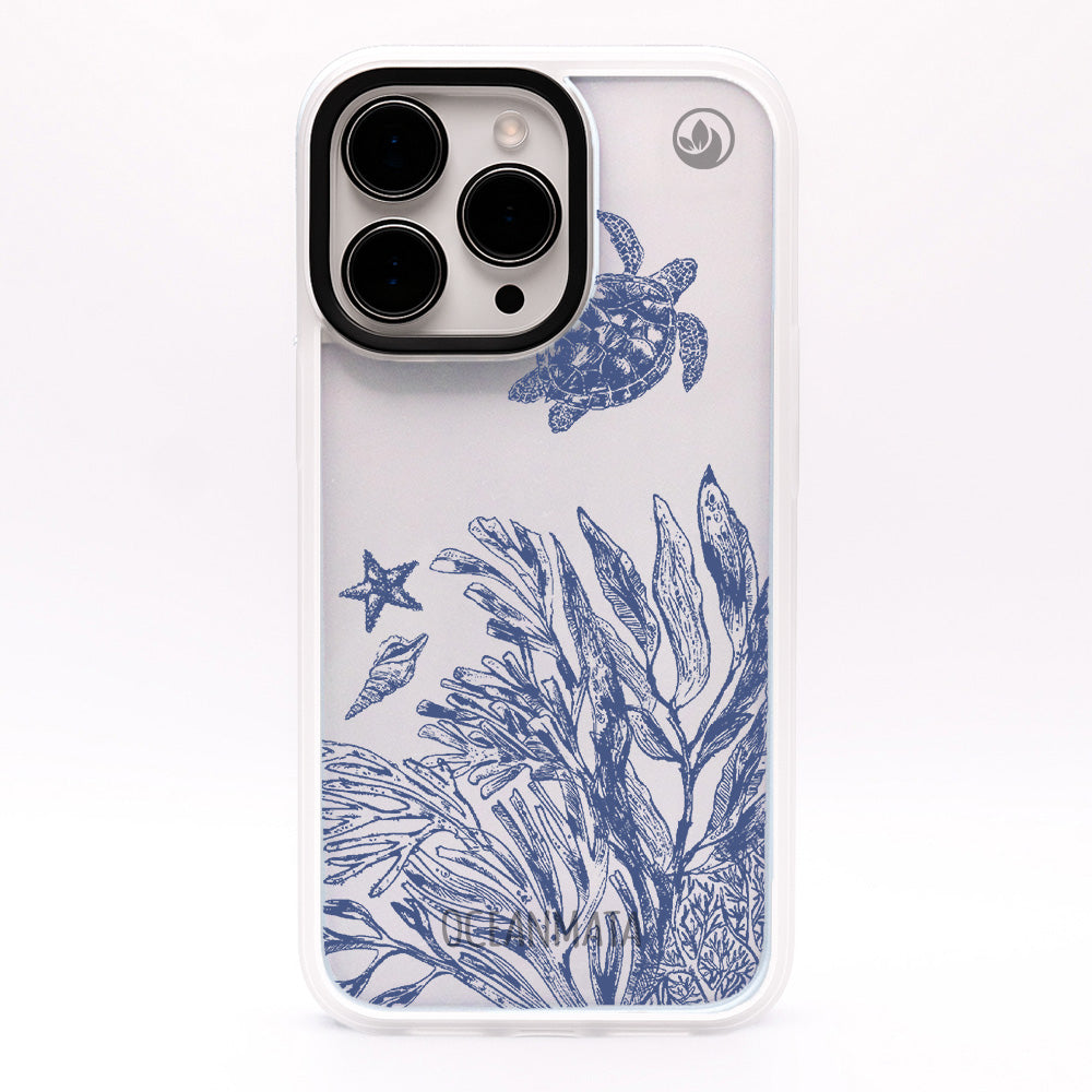 iPhone 17 Case - Turtles Blue - "Silent Wave" - Sustainable