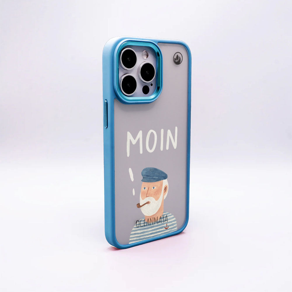Samsung S24+ Hülle - Moin blau - "Ostfriese" - nachhaltig