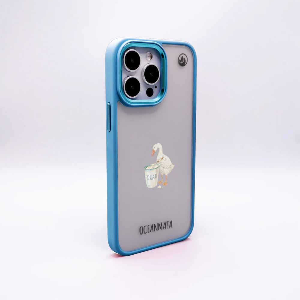 iPhone 16 pro max Hülle - Quark Ente blau - "TheQuak" - nachhaltig